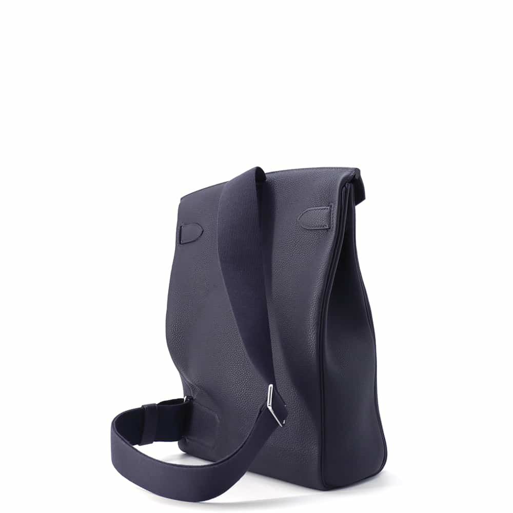 エルメス ボディバッグ ケリー アッカドGM ブルーニュイ/シルバー金具 トゴ B刻印 メンズ