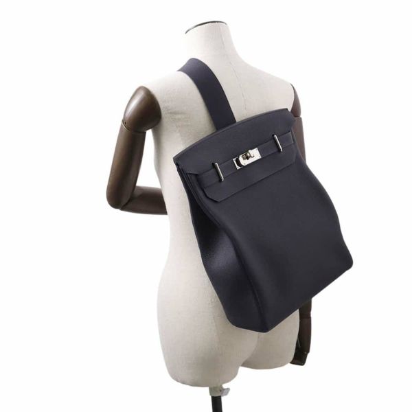 エルメス ボディバッグ ケリー アッカドGM ブルーニュイ/シルバー金具 トゴ B刻印 メンズ