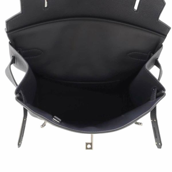 エルメス ボディバッグ ケリー アッカドGM ブルーニュイ/シルバー金具 トゴ B刻印 メンズ