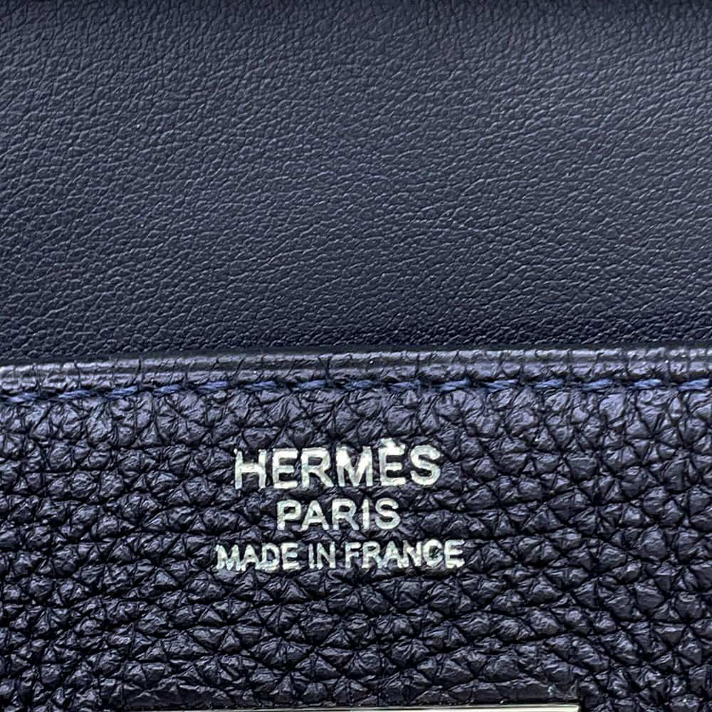 エルメス ボディバッグ ケリー アッカドGM ブルーニュイ/シルバー金具 トゴ B刻印 メンズ