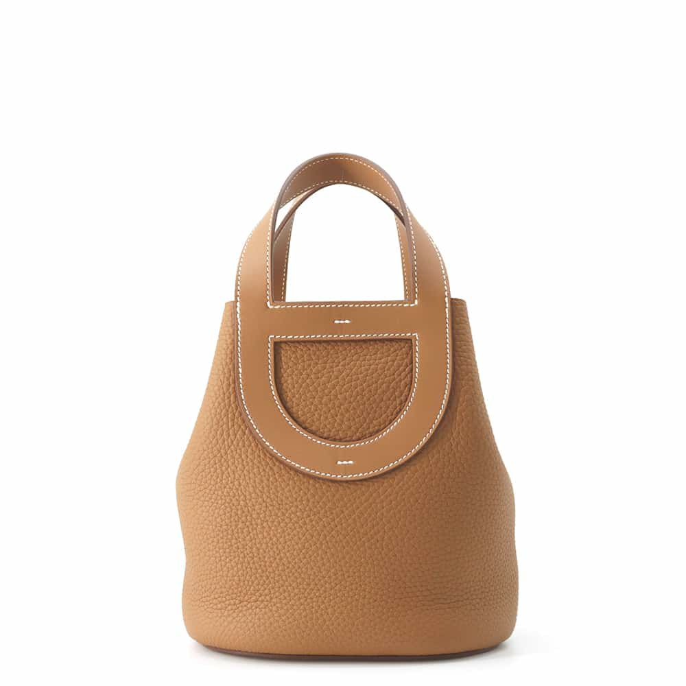 エルメス トートバッグ インザループ 18 ゴールド/シルバー金具 