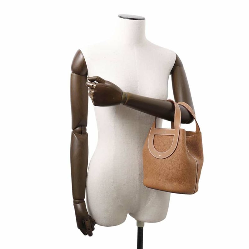 エルメス トートバッグ インザループ 18 ゴールド/シルバー金具 トリヨンクレマンス/スイフト B刻印