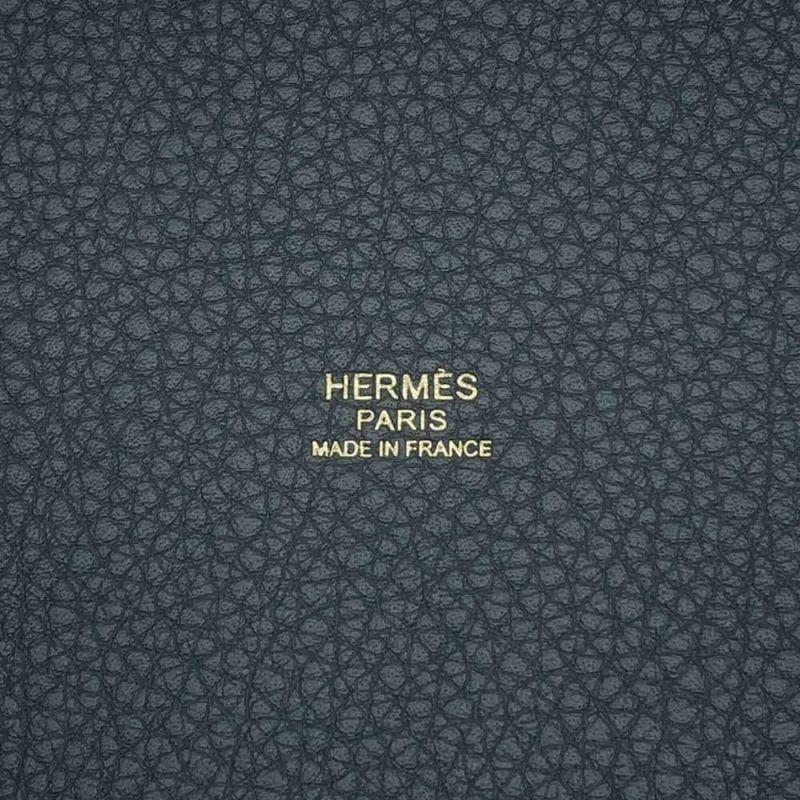 エルメス ハンドバッグ ピコタンロックPM エクラ グリミスティ/ブラック/シャンパンゴールド金具 トリヨンクレマンス W刻印