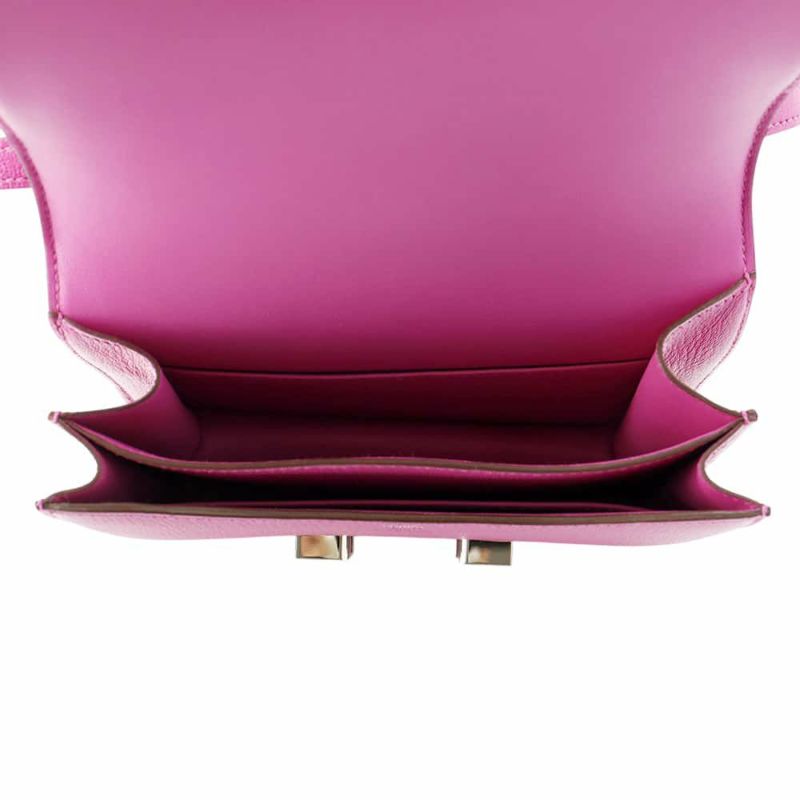 エルメス ミニ コンスタンス3 マグノリア/シルバー金具 シェブルミゾル U刻印 HERMES バッグ シェーブル