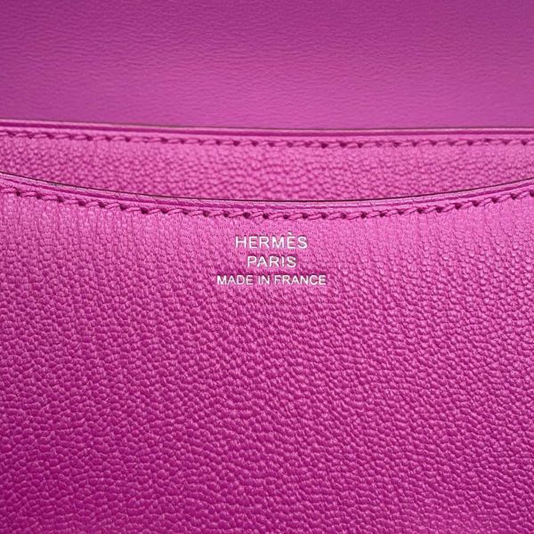 エルメス ミニ コンスタンス3 マグノリア/シルバー金具 シェブルミゾル U刻印 HERMES バッグ シェーブル