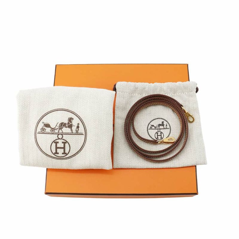 エルメス ハンドバッグ ミニケリードゥ 外縫い ゴールド/ゴールド金具 エプソン W刻印 2wayショルダー