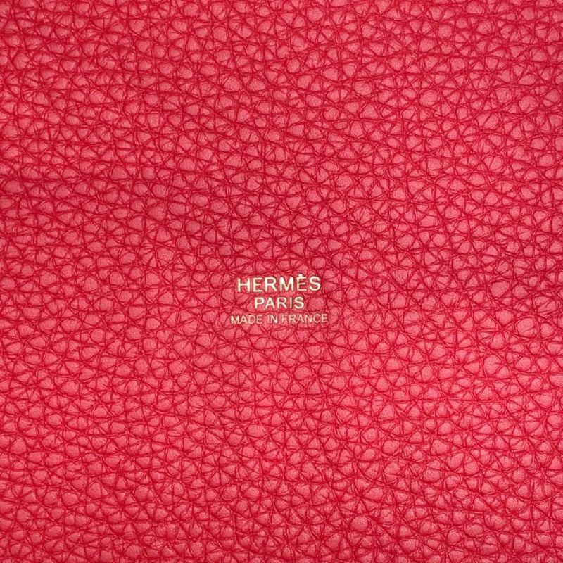 エルメス ハンドバッグ ピコタンロックMM ルージュラデュー/ゴールド金具 トリヨンクレマンス W刻印