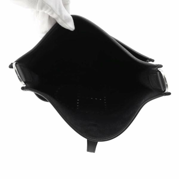 エルメス ショルダーバッグ エブリン3 PM ブラック/シルバー金具 トリヨンクレマンス W刻印 黒