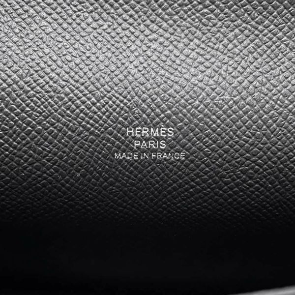 エルメス ショルダーウォレット ナップ トゥーゴー ブラック/シルバー金具 エプソン W刻印 黒