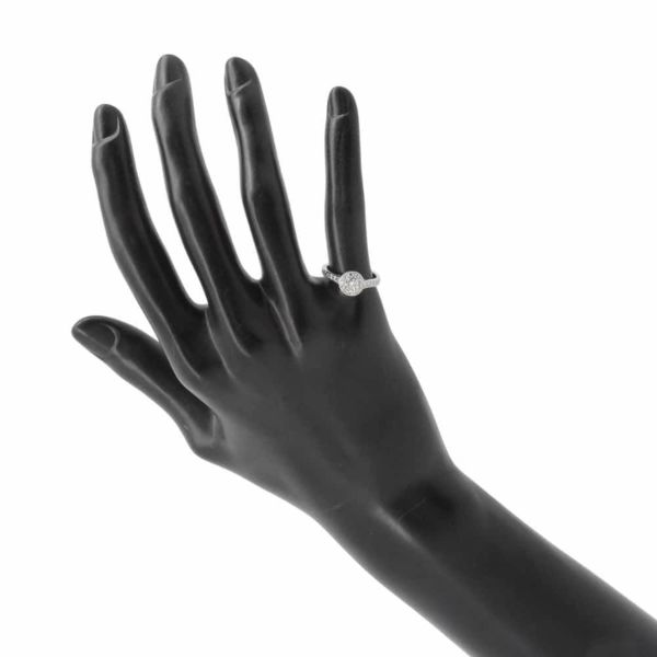 ヴァンクリーフ&アーペル リング イコーヌ ソリティア ダイヤ 29P 中石約0.3ct Pt950 リングサイズ48 VCARG33200 指輪 ジュエリー