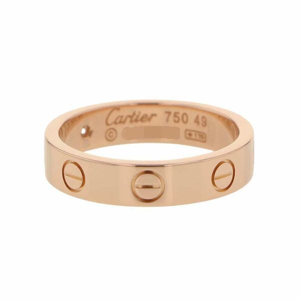 カルティエ リング LOVE リング SM ダイヤモンド 1P 0.02ct K18PG サイズ49 B4050700 ウェディングリング ジュエリー
