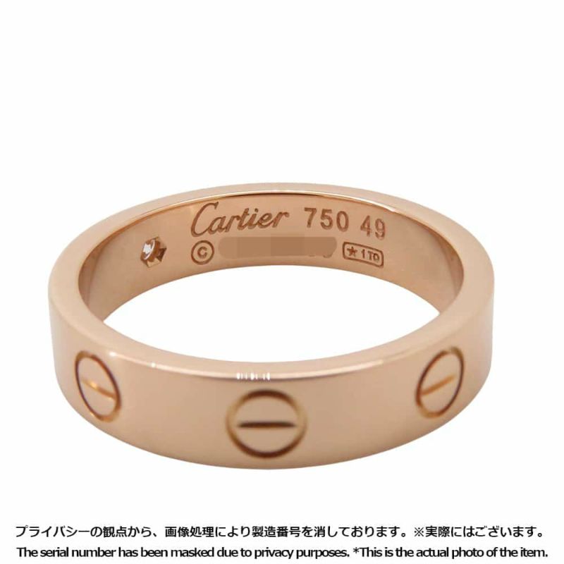 カルティエ リング LOVE リング SM ダイヤモンド 1P 0.02ct K18PG サイズ49 B4050700 ウェディングリング ジュエリー