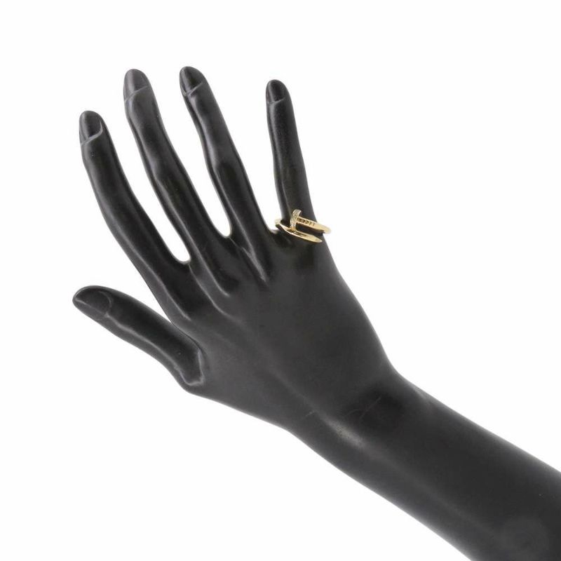 カルティエ リング ジュスト アン クル リング クラシック ダイヤ 22P 計0.13ct K18YGイエローゴールド サイズ53 B4216900 指輪