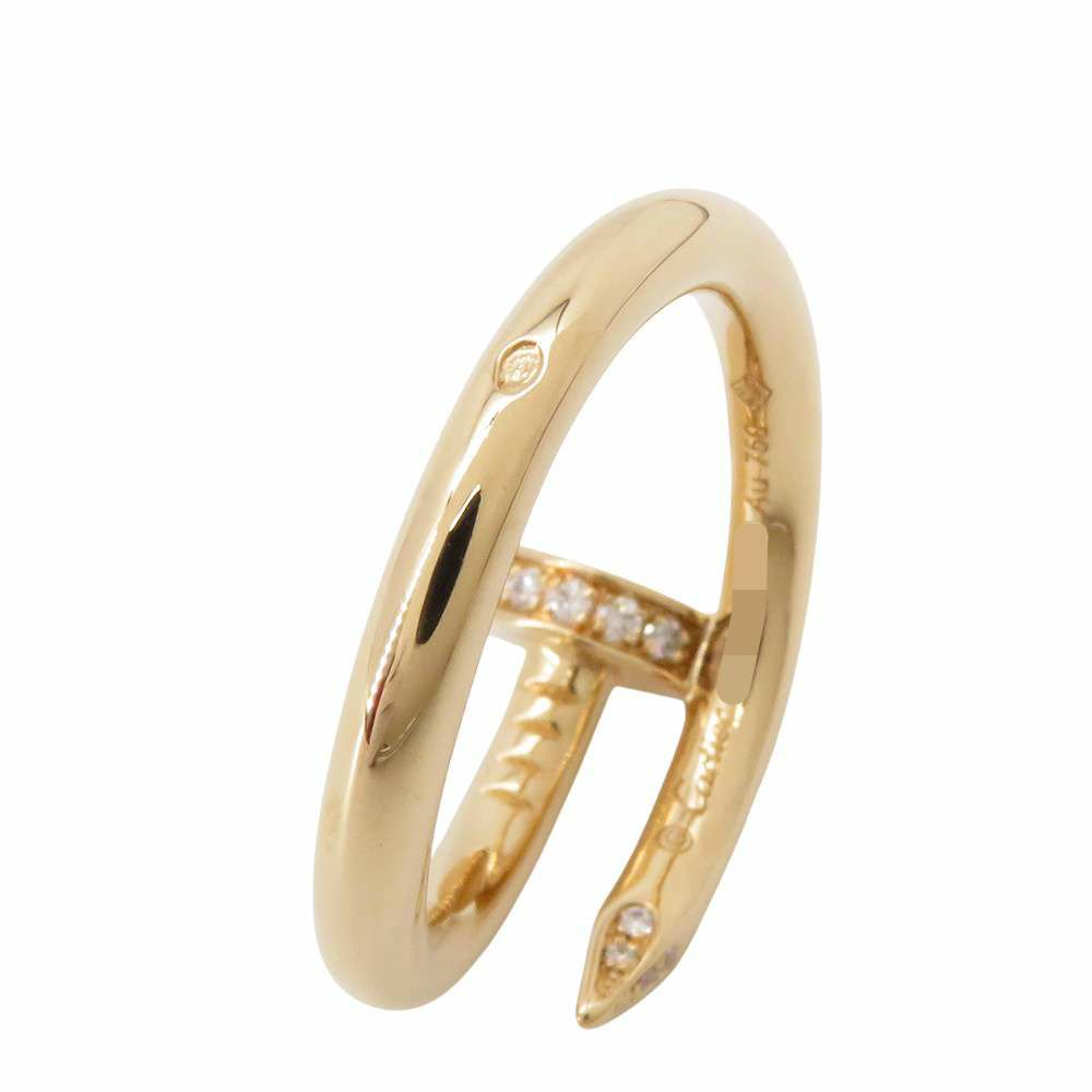 カルティエ リング ジュスト アン クル リング クラシック ダイヤ 22P 計0.13ct K18YGイエローゴールド サイズ53 B4216900 指輪