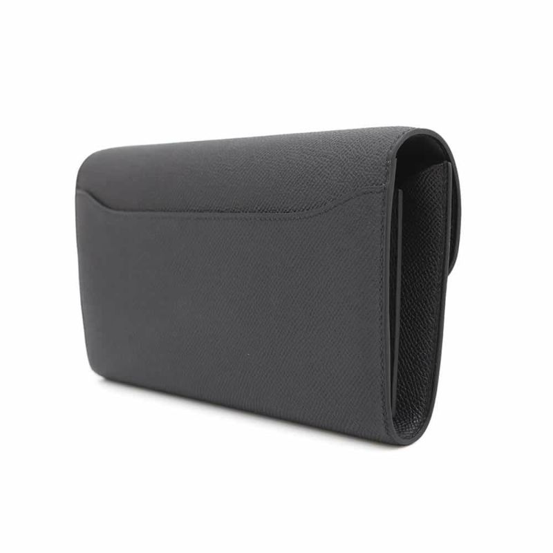 エルメス 長財布 コンスタンス トゥーゴー ロング ブラック/シルバー金具 エプソン K刻印 HERMES 黒