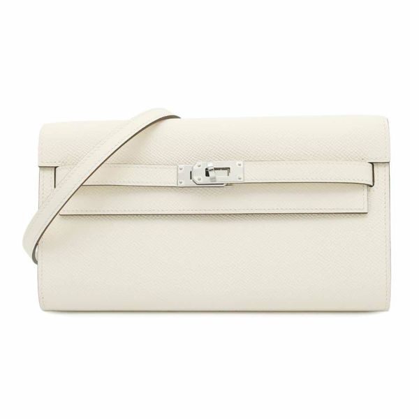 エルメス 長財布 ケリーウォレット トゥーゴー ロング ヴェルソ ナタ/セサミ エプソン B刻印 財布