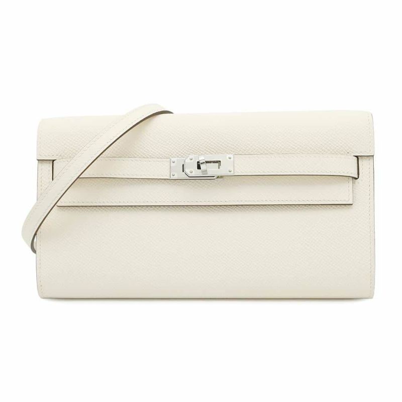 エルメス 長財布 ケリーウォレット トゥーゴー ロング ヴェルソ ナタ/セサミ エプソン B刻印 財布