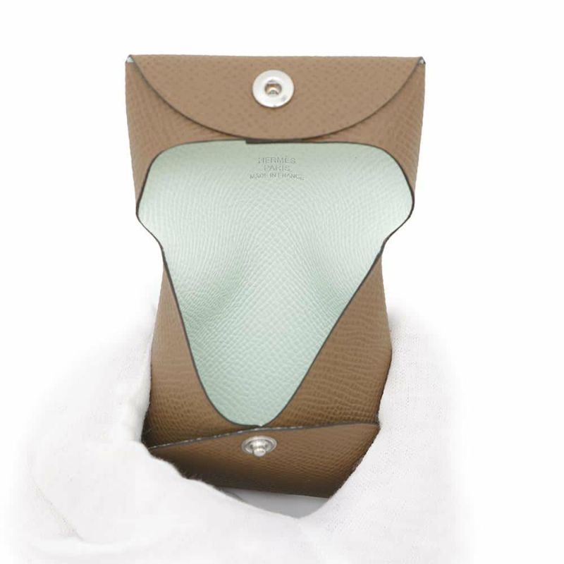 エルメス コインケース バスティア ヴェルソ アルザン/ヴェールペパーミント エプソン W刻印