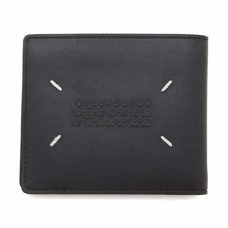 メゾンマルジェラ ニつ折り財布 4ステッチ バイフォールドウォレット S35UI0435 Maison Margiela 黒