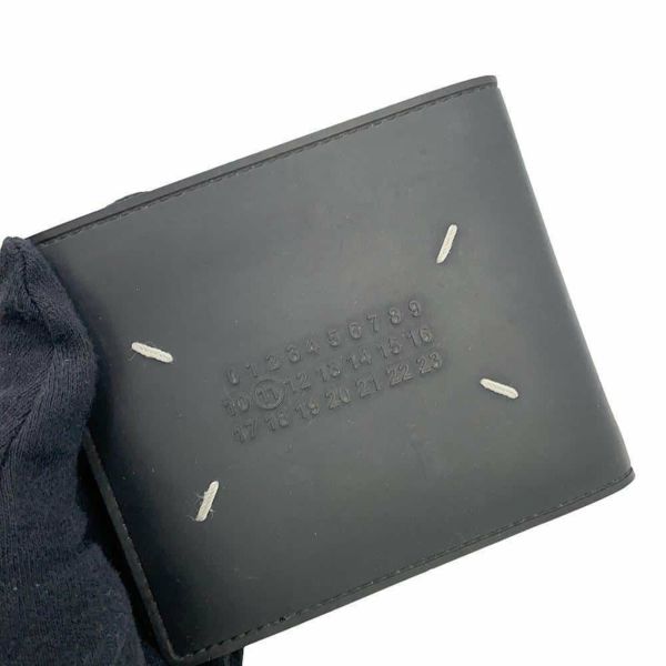 メゾンマルジェラ ニつ折り財布 4ステッチ バイフォールドウォレット S35UI0435 Maison Margiela 黒