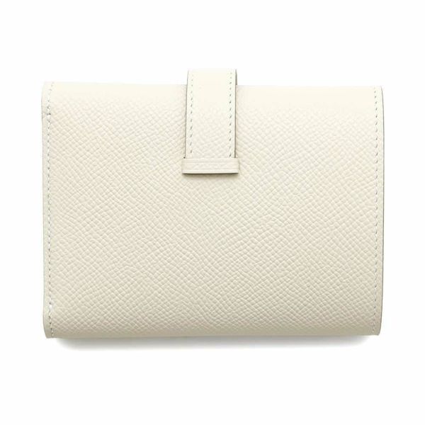 エルメス 三つ折り財布 ベアン コンビネ クレ/シルバー金具 エプソン W刻印 HERMES 財布