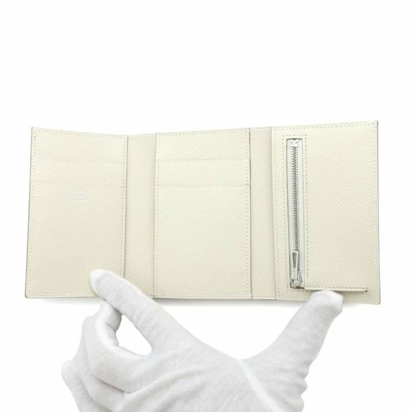 エルメス 三つ折り財布 ベアン コンビネ クレ/シルバー金具 エプソン W刻印 HERMES 財布