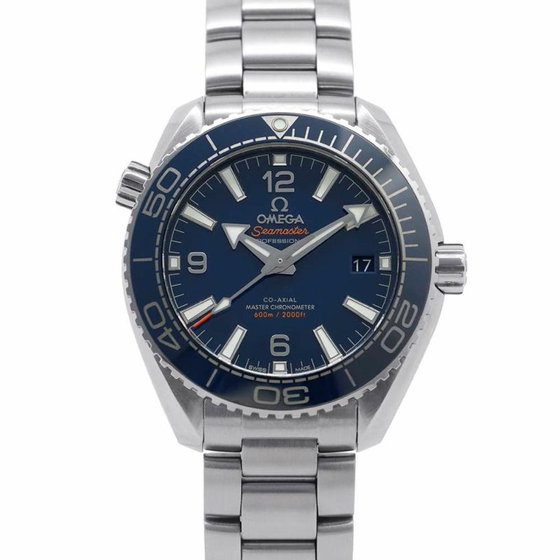オメガ シーマスター プラネットオーシャン マスター クロノメーター 600M 215.30.40.20.03.001  ブルー文字盤