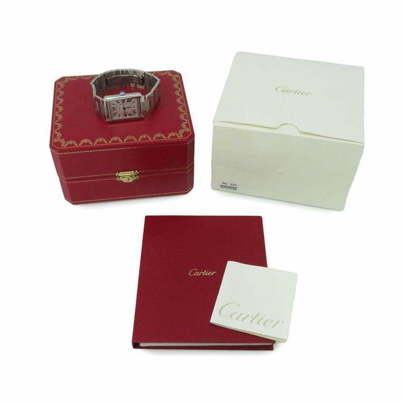 カルティエ タンク ソロ XL W5200028 Cartier 腕時計 ウォッチ シルバー文字盤