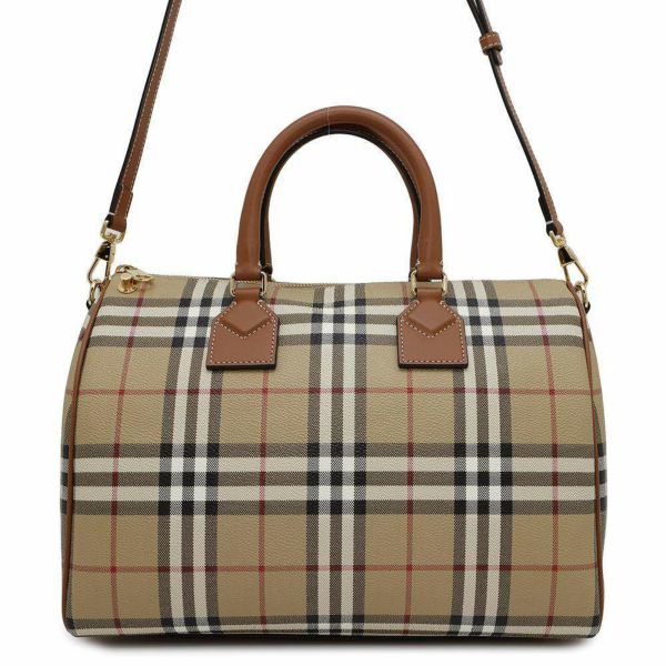 バーバリー ハンドバッグ チェック ミディアム 8071355 BURBERRY ボウリングバッグ 2wayショルダーバッグ