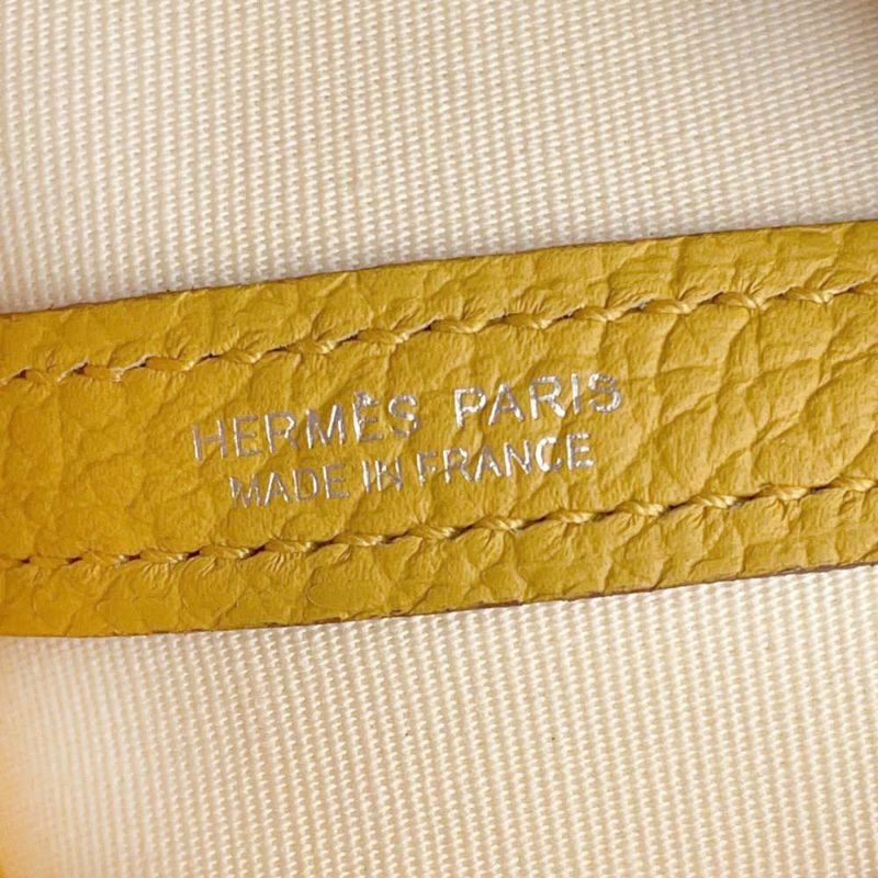 エルメス トートバッグ ガーデンパーティTPM ジョーヌアンブル/バニラ/シルバー金具 ネゴンダ/トワルオフィシェ C刻印