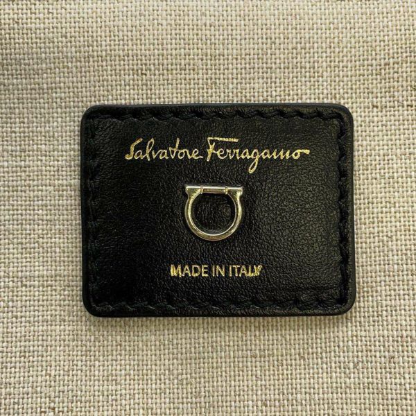 サルバトーレ・フェラガモ ハンドバッグ スタジオバスケット ラフィア Ferragamo バッグ