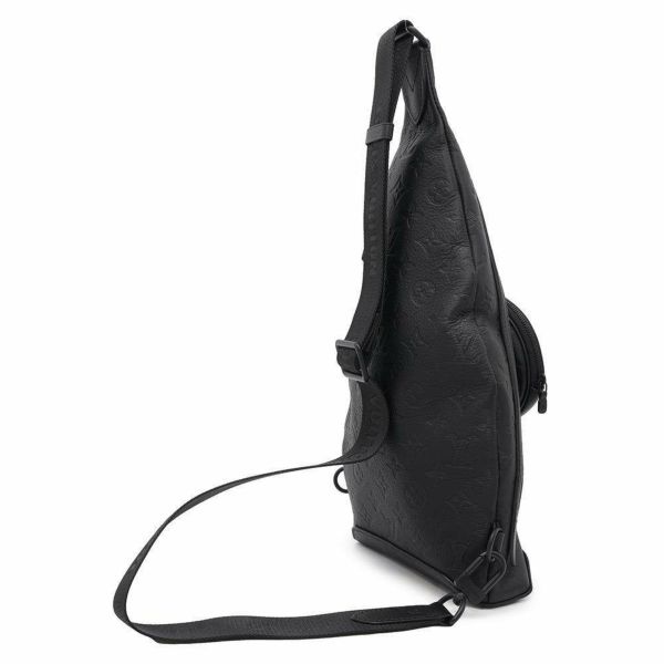 ルイヴィトン ボディバッグ モノグラム・シャドウ デュオ・スリングバッグ M21890 ヴィトン ブラック 黒