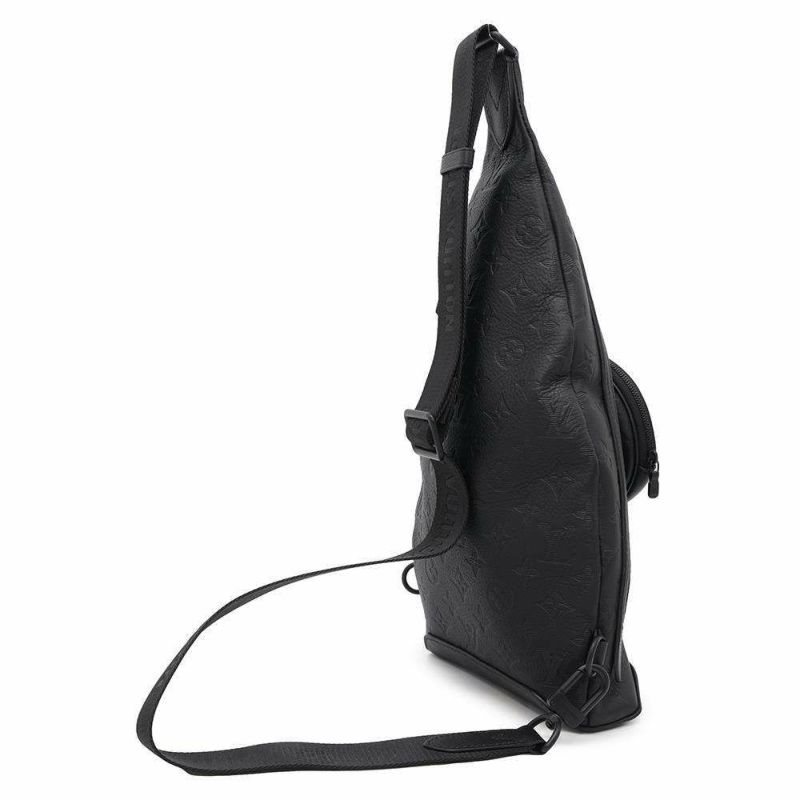 ルイヴィトン ボディバッグ モノグラム・シャドウ デュオ・スリングバッグ M21890 ヴィトン ブラック 黒