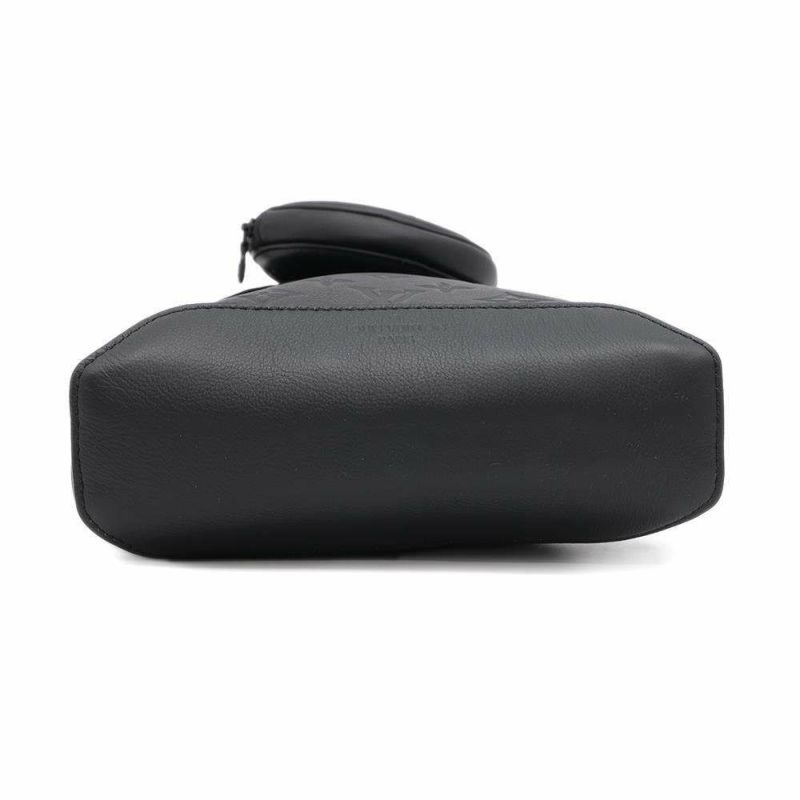 ルイヴィトン ボディバッグ モノグラム・シャドウ デュオ・スリングバッグ M21890 ヴィトン ブラック 黒