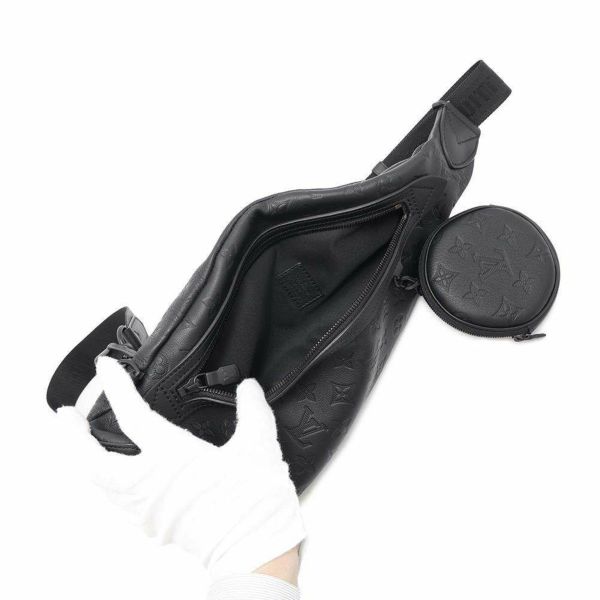 ルイヴィトン ボディバッグ モノグラム・シャドウ デュオ・スリングバッグ M21890 ヴィトン ブラック 黒