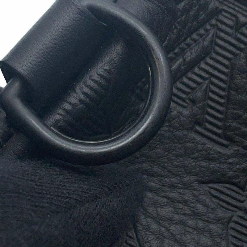 ルイヴィトン ボディバッグ モノグラム・シャドウ デュオ・スリングバッグ M21890 ヴィトン ブラック 黒