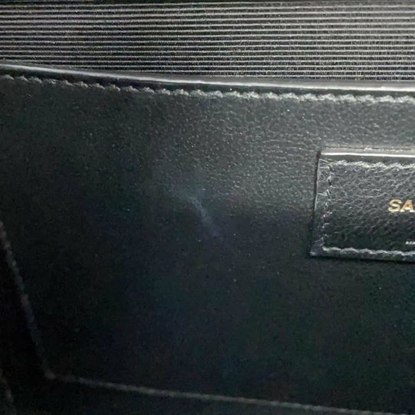 サンローランパリ チェーンショルダーバッグ エンヴェロップ ミディアム カーフレザー 600185 2way 黒