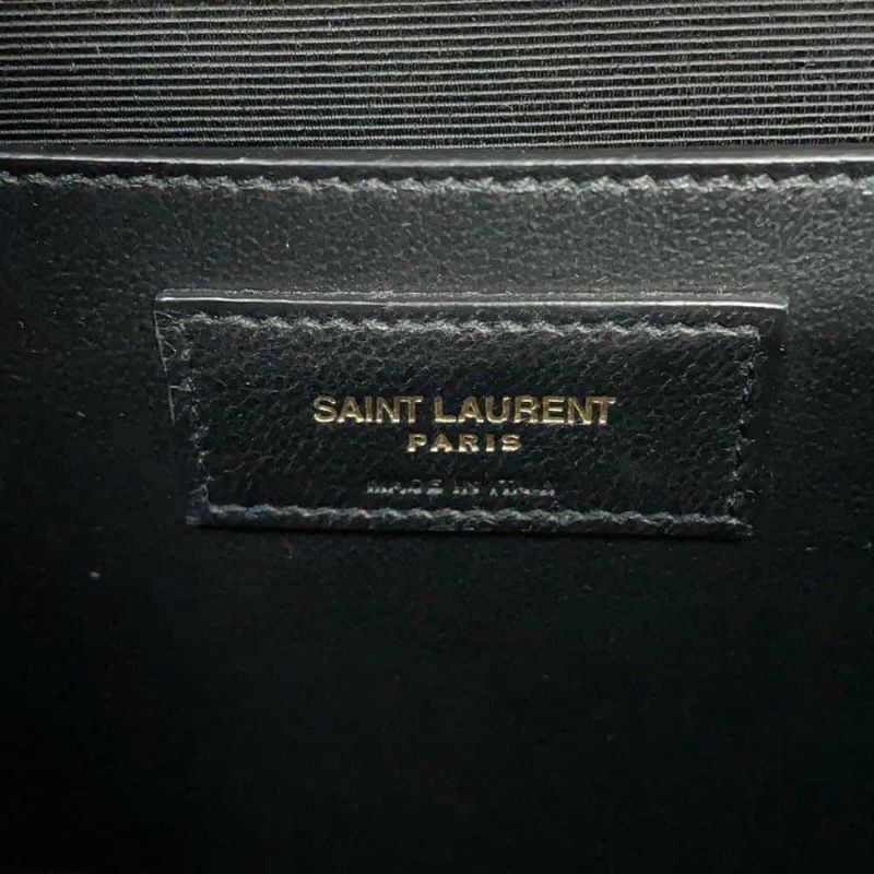 サンローランパリ チェーンショルダーバッグ エンヴェロップ ミディアム カーフレザー 600185 2way 黒