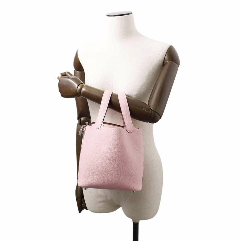 エルメス ハンドバッグ ピコタンロックPM ローズサクラ/シルバー金具 トリヨンクレマンス K刻印