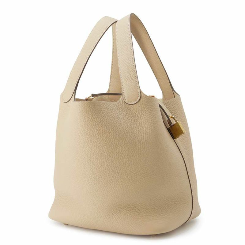 エルメス ハンドバッグ ピコタンロックMM トレンチ/ゴールド金具 トリヨンクレマンス K刻印