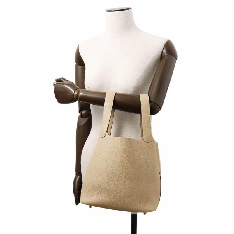 エルメス ハンドバッグ ピコタンロックMM トレンチ/ゴールド金具 トリヨンクレマンス K刻印