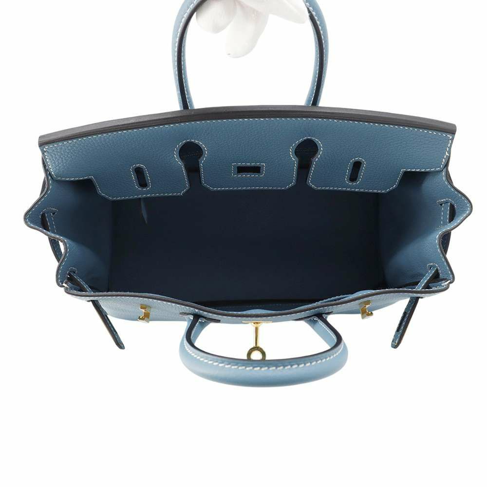 エルメス バーキン25 ニューブルージーン/ゴールド金具 トゴ W刻印 HERMES Birkin ハンドバッグ
