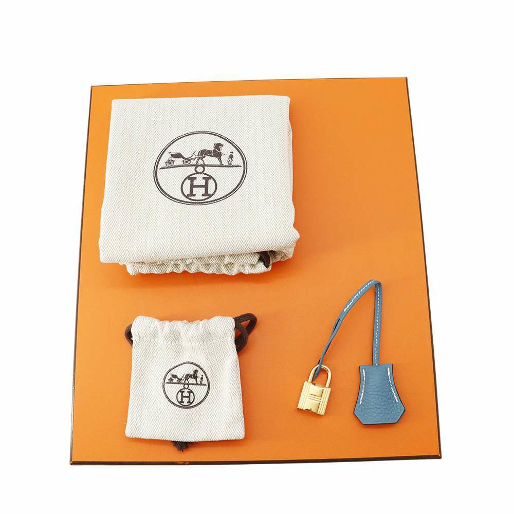 エルメス バーキン25 ニューブルージーン/ゴールド金具 トゴ W刻印 HERMES Birkin ハンドバッグ