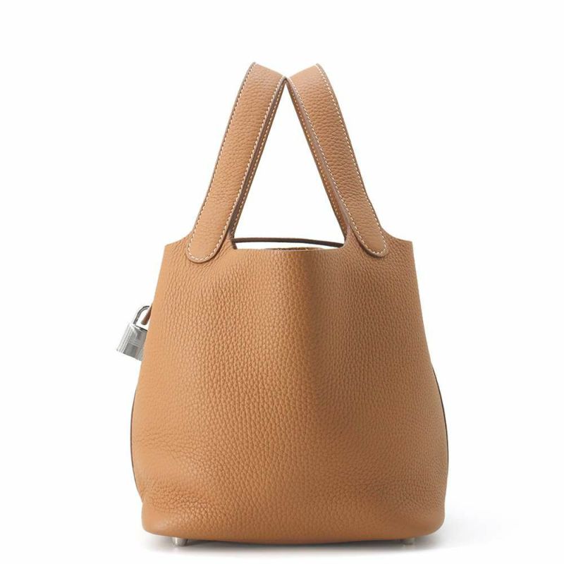エルメス ハンドバッグ ピコタンロックPM ゴールド/シルバー金具 トリヨンクレマンス Z刻印