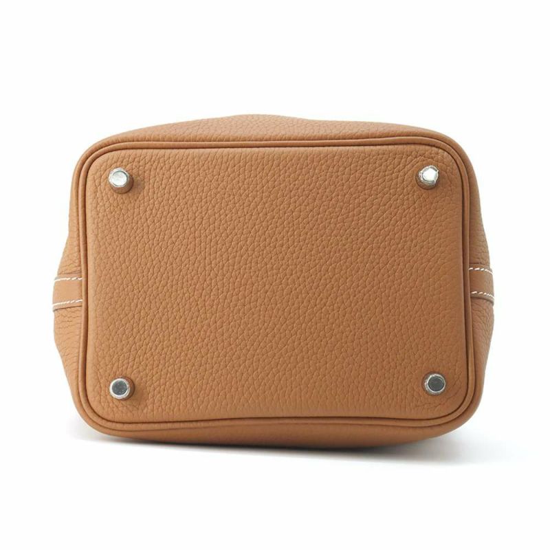 エルメス ハンドバッグ ピコタンロックPM ゴールド/シルバー金具 トリヨンクレマンス Z刻印