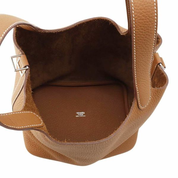 エルメス ハンドバッグ ピコタンロックPM ゴールド/シルバー金具 トリヨンクレマンス Z刻印