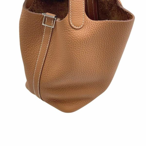 エルメス ハンドバッグ ピコタンロックPM ゴールド/シルバー金具 トリヨンクレマンス Z刻印