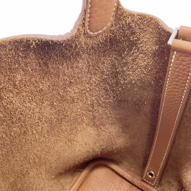 エルメス ハンドバッグ ピコタンロックPM ゴールド/シルバー金具 トリヨンクレマンス Z刻印