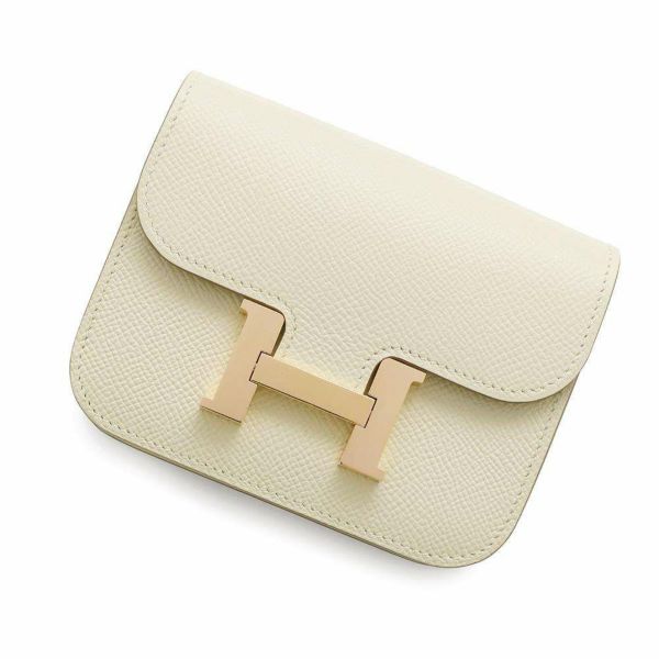 エルメス 財布 コンスタンス スリム クレ/ピンクゴールド金具 エプソン Z刻印 HERMES 財布