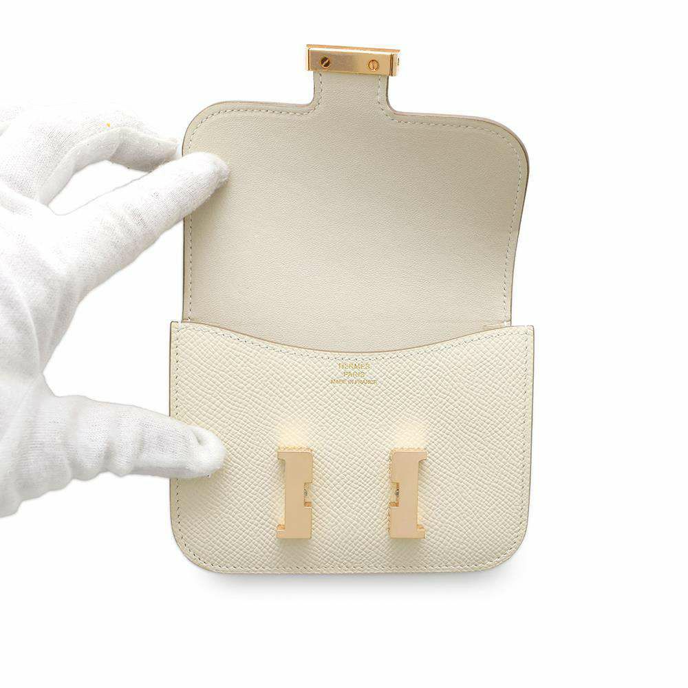 エルメス 財布 コンスタンス スリム クレ/ピンクゴールド金具 エプソン Z刻印 HERMES 財布